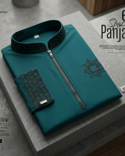 Modern Zipper Panjabi BD - Hulkstyle New Panjabi for Men | Green