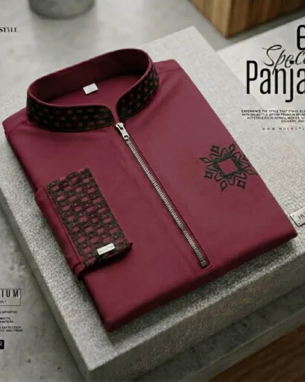 Modern Zipper Panjabi BD - Hulkstyle New Panjabi for Men | Maroon