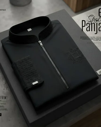 Modern Zipper Panjabi BD - Hulkstyle New Panjabi for Men | Black