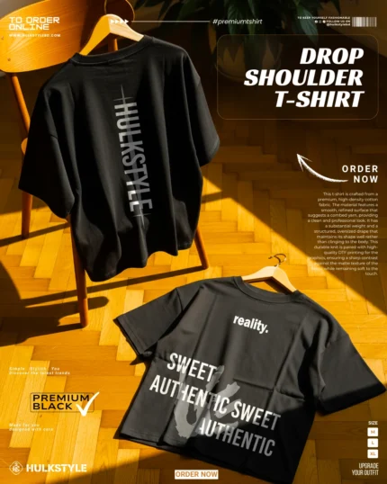 Drop shoulder tshirt - Heavyweight oversized Boxy Fit