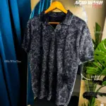 Hulkstyle Acid wash polo tshirt - Premium mineral wash polo