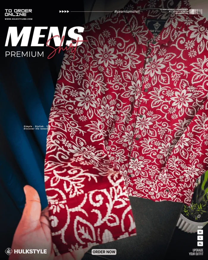 Casual printed shirt price in BD - Cotton printed shirts