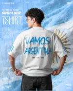Vamos Argentina Football Team T-Shirt – Best Heavyweight Oversize Tshirt T-Shirt for Men
