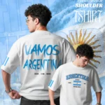 Vamos Argentina Football Team T-Shirt – Best Heavyweight Oversize Tshirt T-Shirt for Men