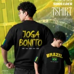Brazil Football Team World Cup Edition Drop Shoulder T-Shirt