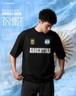 Argentina Football Team World Cup Edition Drop Shoulder T-Shirt