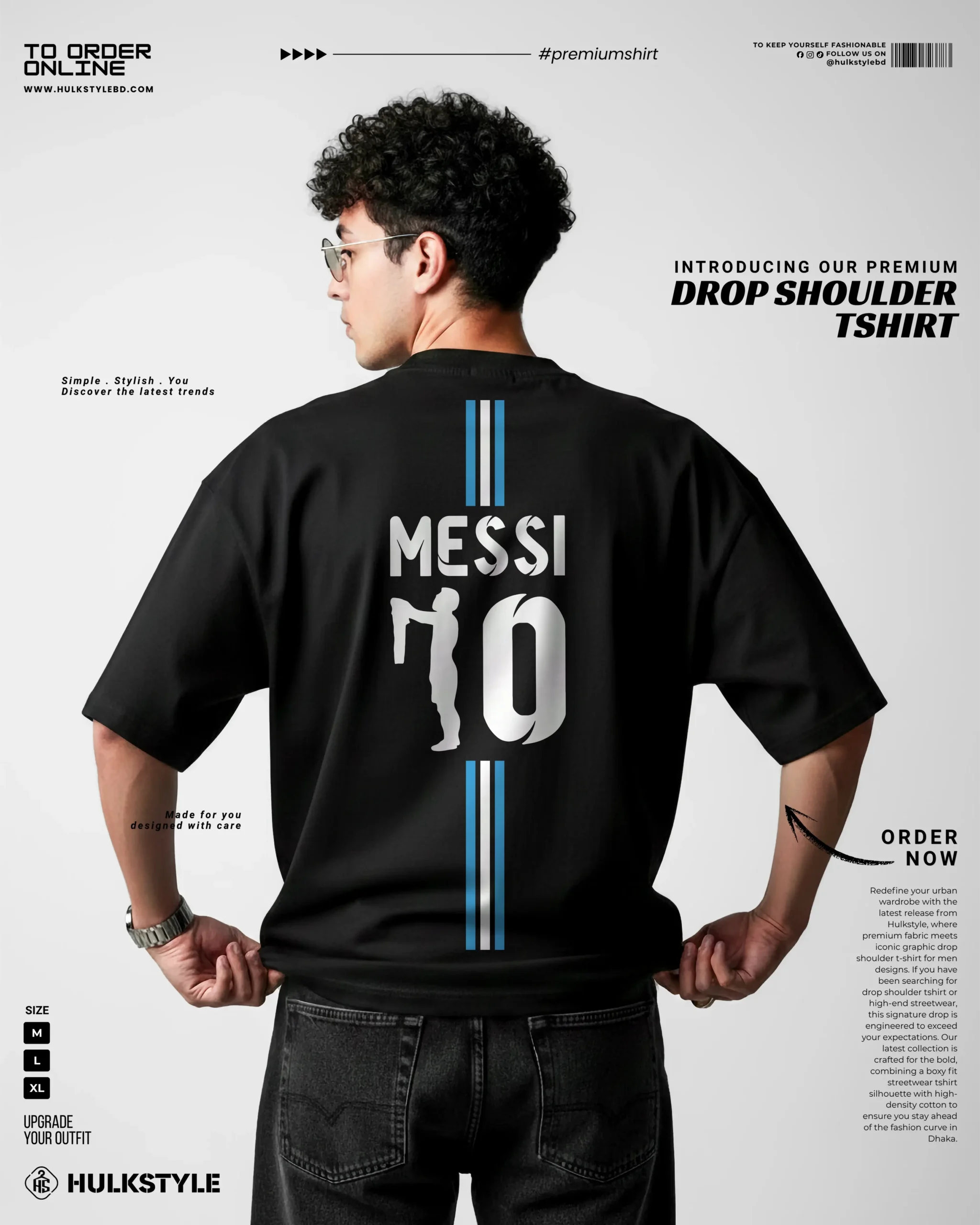 Argentina Football Team World Cup Edition Drop Shoulder T-Shirt Argentina Football Team World Cup Edition Drop Shoulder T-Shirt