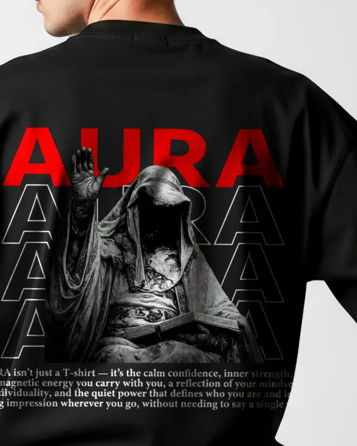 Aura Graphical Tshirt: The Ultimate Essential for Your Drop Shoulder T Shirt Outfit
