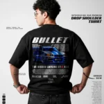 Bullet Nissan Printed: The Ultimate Drop Shoulder T-Shirt Aesthetic for Streetwear