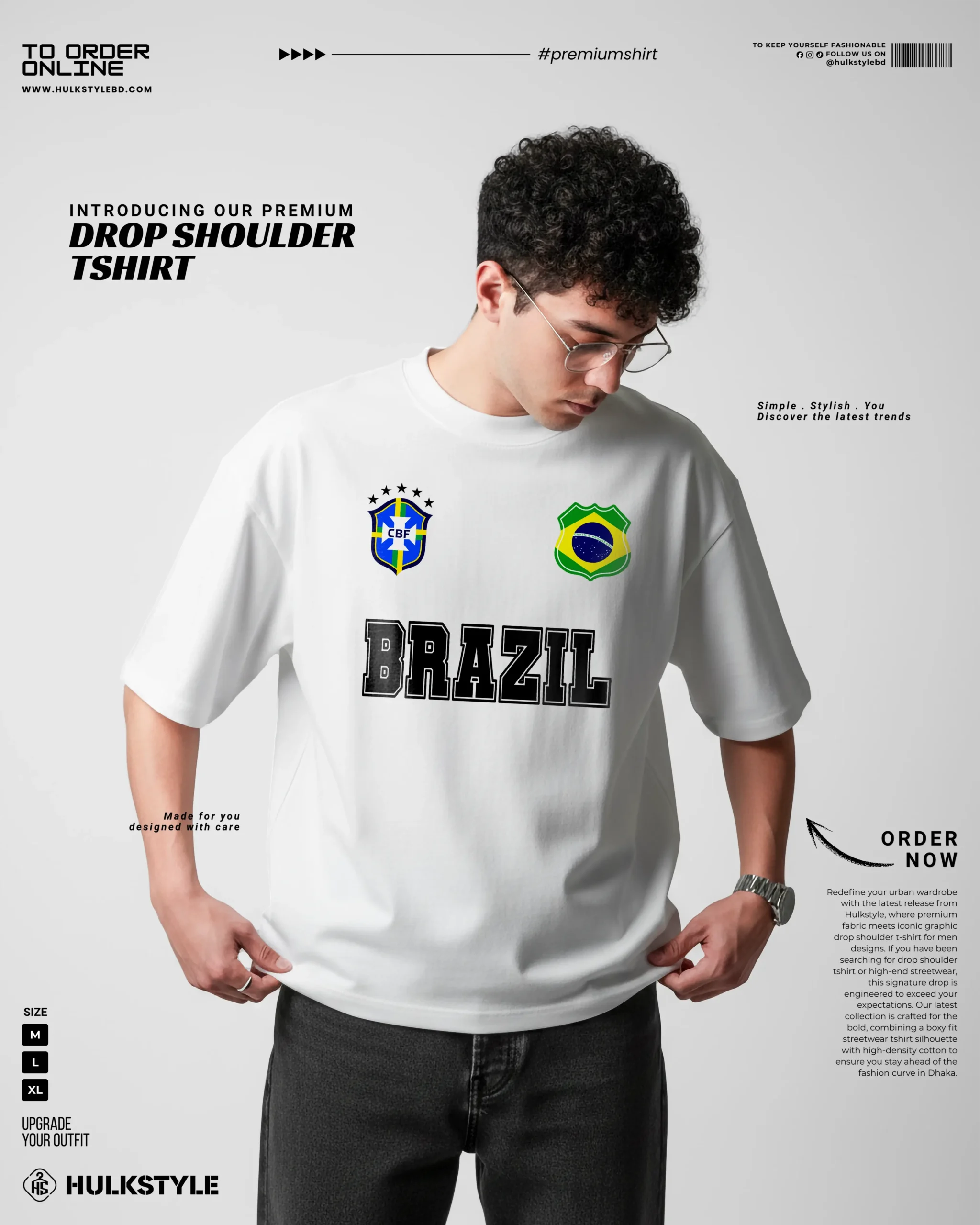 Brazil Neymar Edition T-Shirt, Crafted as the Best Heavyweight Oversize T-Shirt for Men Brazil Neymar Edition T-Shirt, Crafted as the Best Heavyweight Oversize T-Shirt for Men