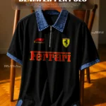 Premium Denim Collar Polo T Shirt for Men | Farrai Speed Edition