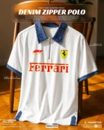 Premium Denim Collar Polo T Shirt for Men | Farrai Speed Edition