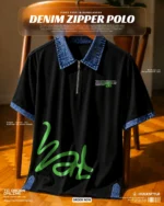 Best Denim Collar Polo T Shirt for Men | Smart Casual Polo Tshirt