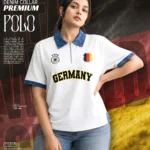Die Mannschaft Streetwear: Germany Team Heritage Oversized Fit Polo T Shirt
