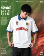 Buy Best Denim Collar Polo T Shirt for Men – Portugal Team Edition