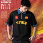 Buy Best Denim Collar Polo T Shirt for Men – Spain Team Edition