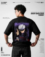 Domain Expansion Style: Satoru Gojo Drop Shoulder T-Shirt for Men