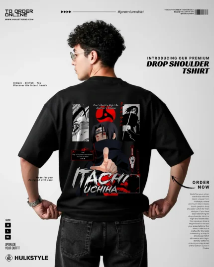 Uchiha Clan Legacy: Itachi Uchiha Anime T-Shirt – Definitive Best Summer T-Shirt