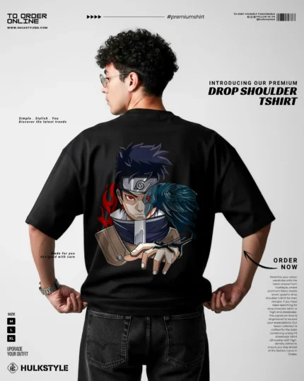 Shisui Uchiha Collection – Heavyweight Oversized Drop Shoulder T-Shirt