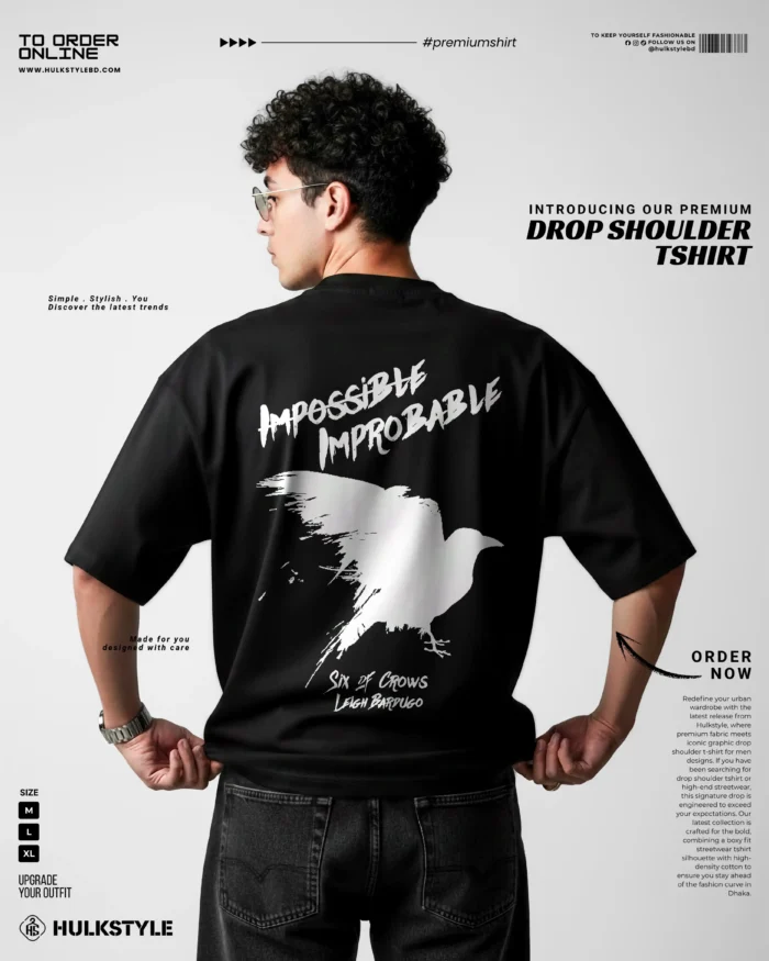 Dark Fantasy Apparel: Six of Crows – Premium Drop Shoulder T-Shirt for Men