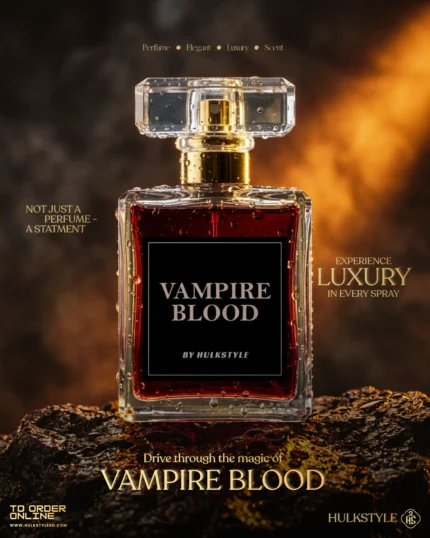 Looking for a dark, seductive perfume inspired by Vampire Blood in BD? Shop our luxury inspired perfume for men with Black Cherry, Patchouli, and Vanilla at HulkStyleBD!