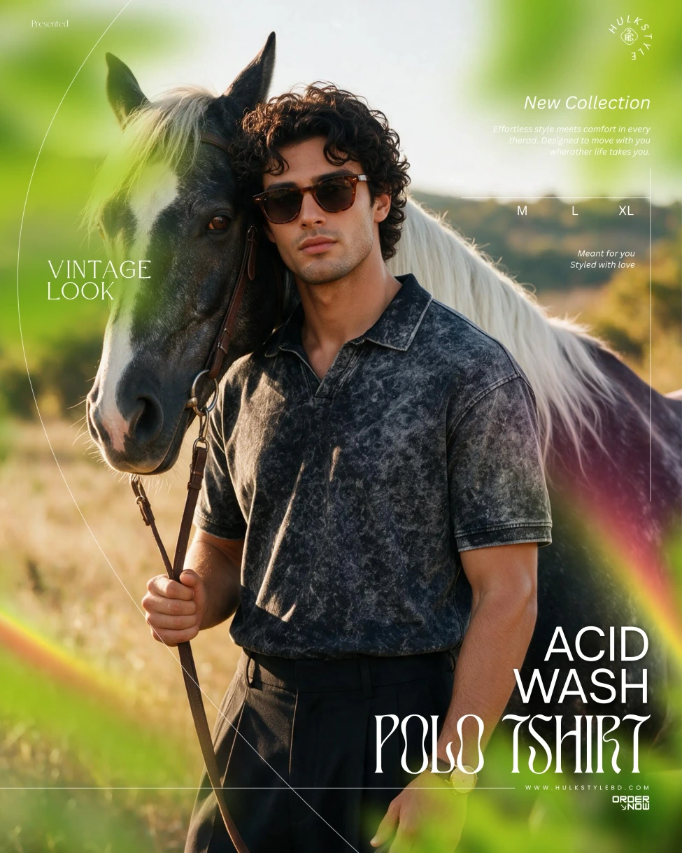 Buy Polo Tshirt Online – Premium Acid Wash Polo T Shirt for Men Looking for a top-tier polo t shirt for men in BD? Buy our rugged vintage acid wash polo shirt crafted from 100% premium PK cotton at HulkStyleBD online!