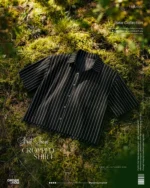 Looking for a breathable cotton cropped shirt? Get our men's cropped shirt featuring custom stripes, drop shoulders, and lightweight fancy cotton. Shop in BD now!