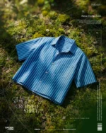 Looking for a modern oversized short sleeve shirt? Get our men's cropped shirt featuring custom stripes, drop shoulders, and breathable fancy cotton. Shop in BD!