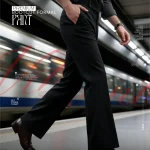 Trendy Formal Pants Dhaka in Solid Black – Best Bootcut Formal Pants Price in Bangladesh